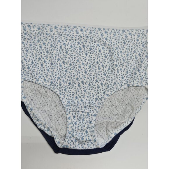 Jockey Other - Jockey Women's Briefs 100% Cotton Comfort  Sz 7 LG Floral/Solid 2 Pairs